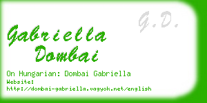 gabriella dombai business card